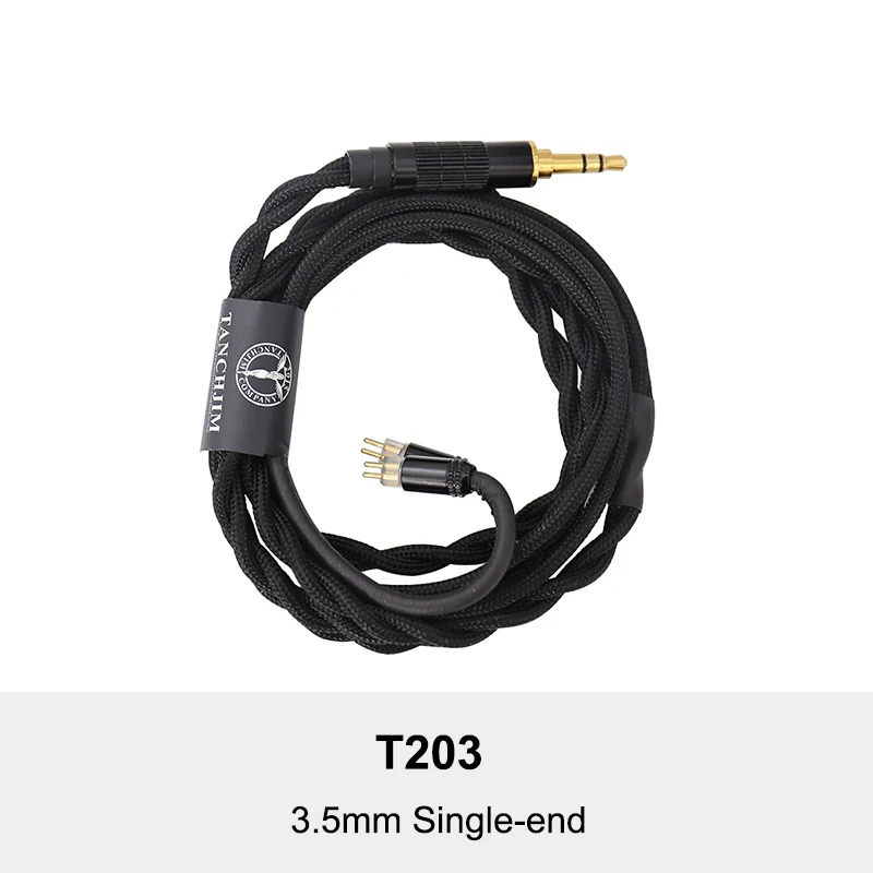 T203 3.5mm SingleEnd TANCHJIM T20X BTN82(Aptx Bluetooth беспроводной) Обновление IEM кабель для кислорода наушники с 2 Pin/0,78 мм разъемов 3,5/2,5/4,4 мм - Цвет: T203 3.5mm SingleEnd