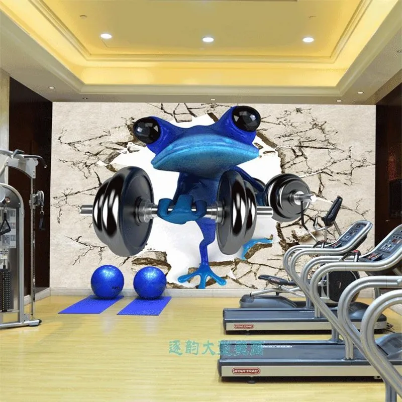 Фотообои на заказ 3D стерео обои для спортзала|custom wallpaper|custom muralwallpaper mural |