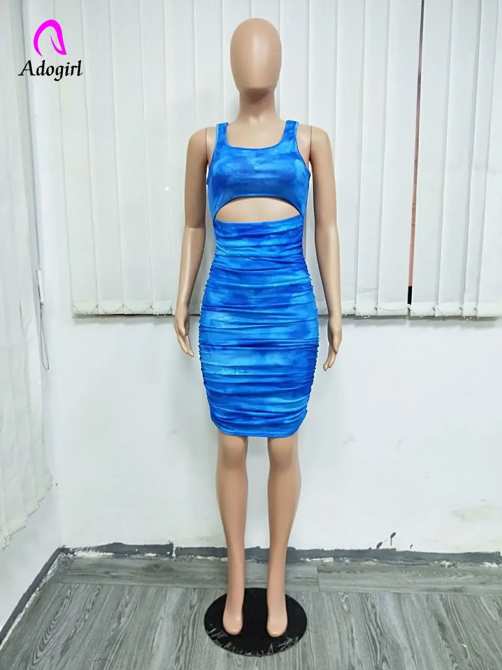 Женское облегающее платье Adogirl синее платье-пачка с открытыми плечами для клубов