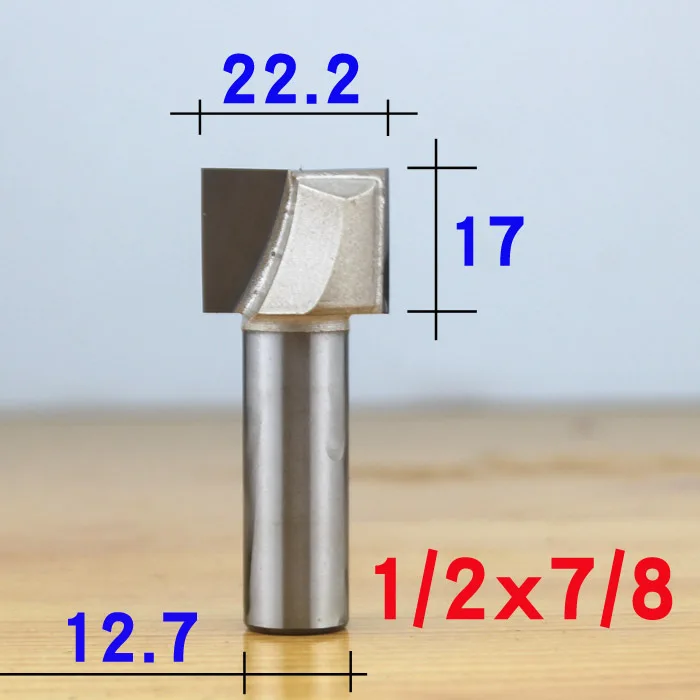 1-2 x 7-8 Профессиональный класс 1/" 1/2" хвостовик ПОВЕРХНОСТИ строгания древесины Фрезерные фрезы плоское дно очистки древесины резки деревообрабатывающий резной нож - Длина режущей кромки: 1-2 x 7-8