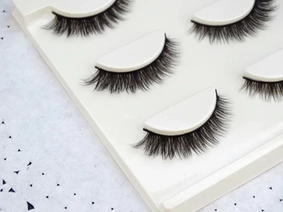 Высококачественные накладные ресницы 3 пары ручной работы мягкие натуральные