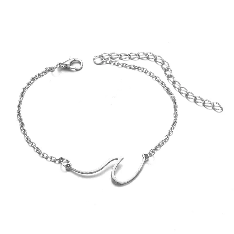 Ножной браслет волны океана простые женские браслеты на ногу ювелирные изделия