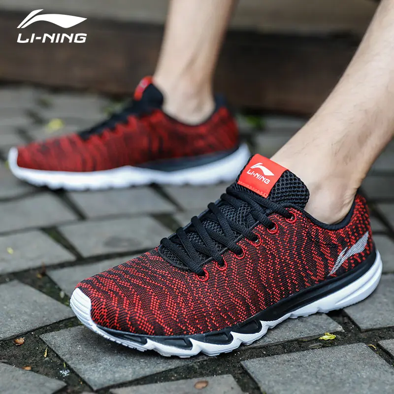 Li Ning Мужская обувь для бега 2018 яркий светильник дышащие Текстильные кроссовки
