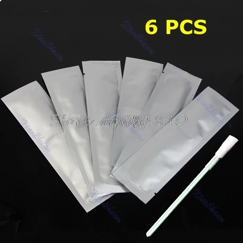 

SIV 6Pcs Wet Sensor Cleaning Kit CMOS CCD Cleaner SWAB For Camera DSLR Whosale&Dropship