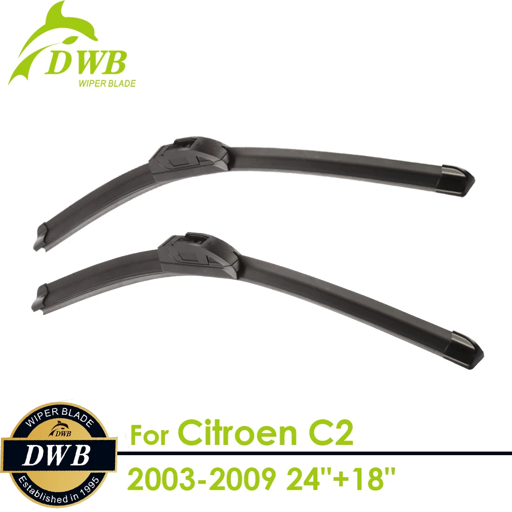

Стеклоочистители для Citroen C2 2003-2009 24 + 18 дюймов, 2 шт., бесплатная доставка, лучшие Стеклоочистители