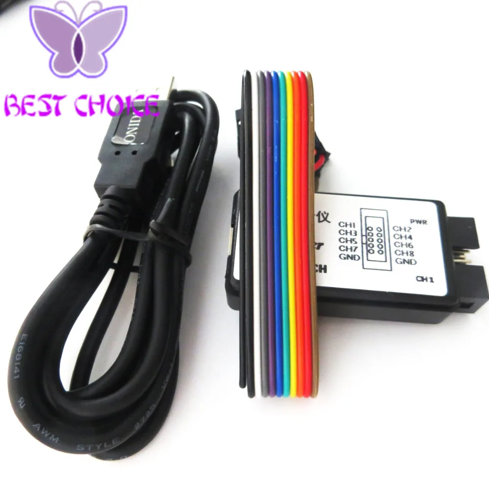 Новое поступление USB логический анализатор 24 м 8CH MCU ARM FPGA DSP инструмент для отладки