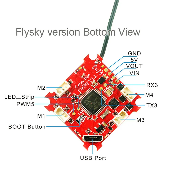 Racerstar Crazybee F3 Flight Controller UR65 4 IN 1 5A 1S Blheli_S ESC Compatible Flysky AFHDS 2A/Frsky D8/DSM2 Receiver | Игрушки и