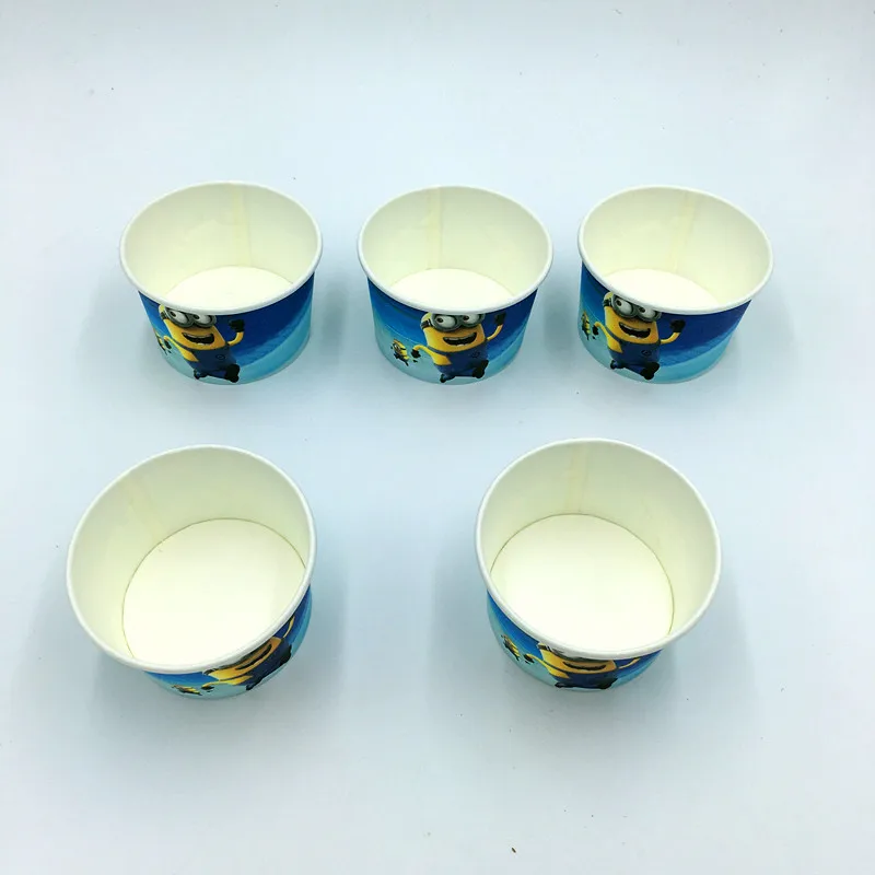 10 шт./лот чашки для мороженого с миньонами Детские вечерние принадлежности дня
