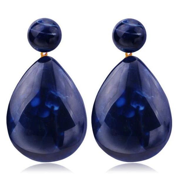 2019Trendy Pink Statement Resin Stud Earrings For Women 2019 Big Geometric Vintage Minimalist Korean Earings Fashion | Украшения и