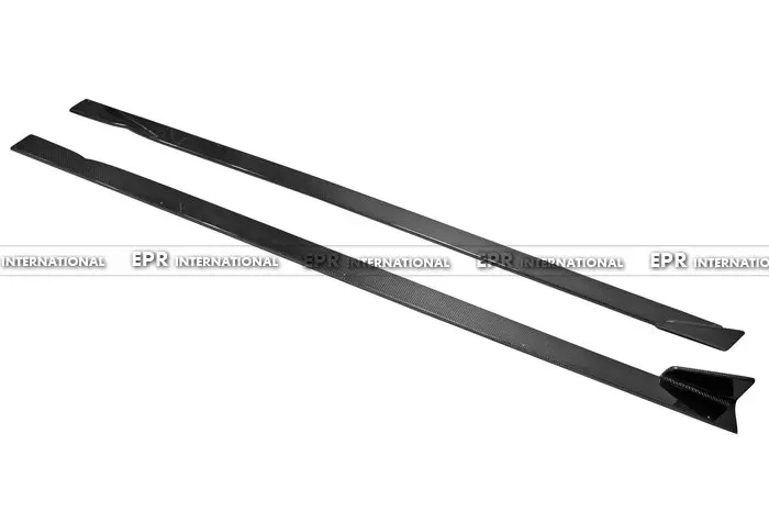 Углеродное волокно боковая юбка нижняя линия глянцевое внешняя дверь авто