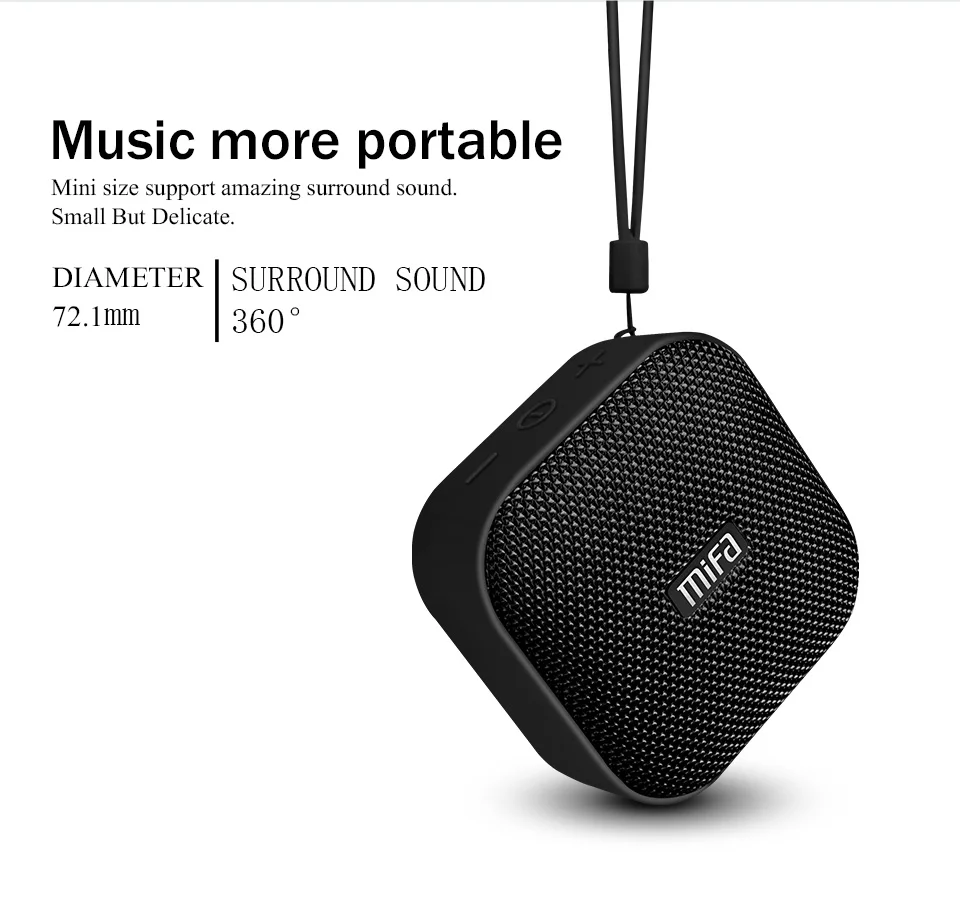 Mifa A1 беспроводной портативный Bluetooth динамик Водонепроницаемый мини стерео музыкальная Колонка открытый Handfree громкий динамик Suppot TF/SD карта