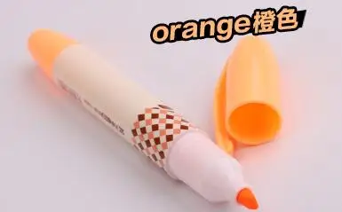1X Cute Kawaii Panda Pig Animals Highlighter Paper Marking Pen Drawing Shool Office Supply Student Rewarding Stationery - Цвет: ORANGE