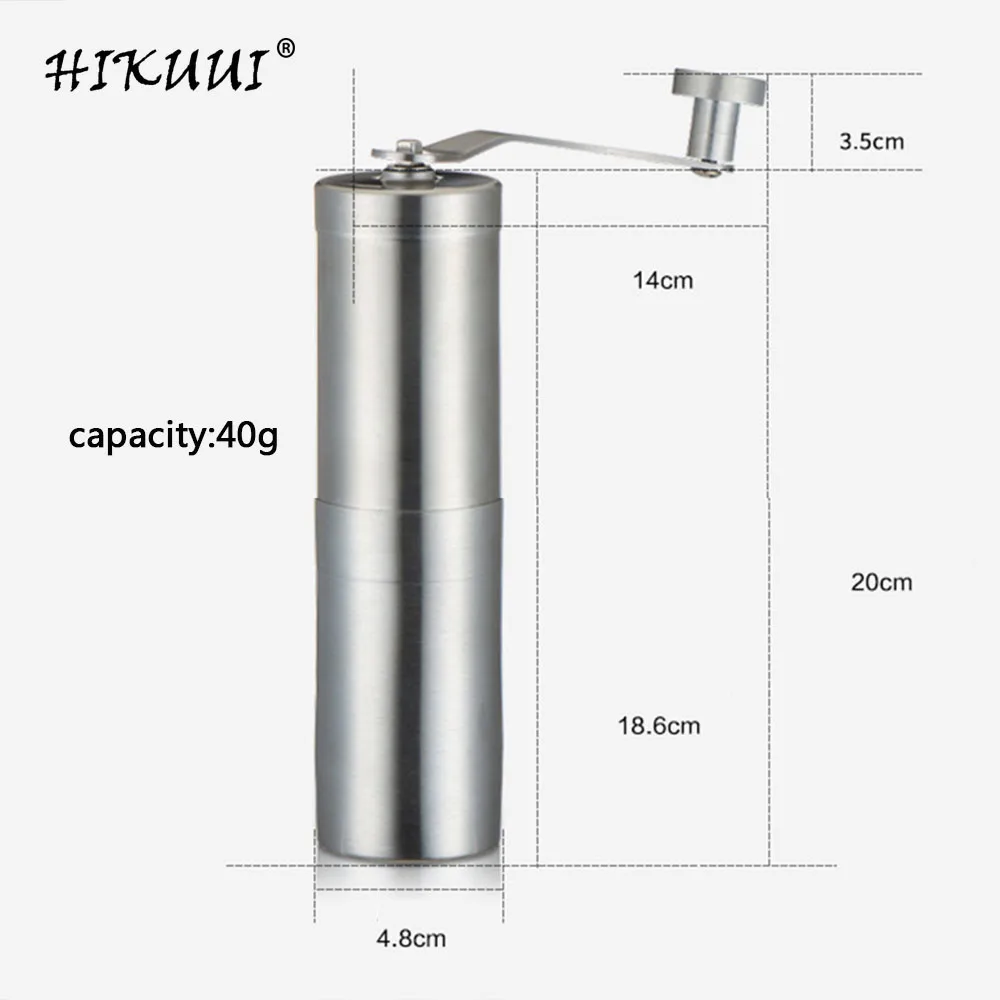 Gift Box Stainless Steel Manual Coffee Grinder Mill Beans Ceramic Grinding Core hand Tool Adjustable Thickness | Дом и сад