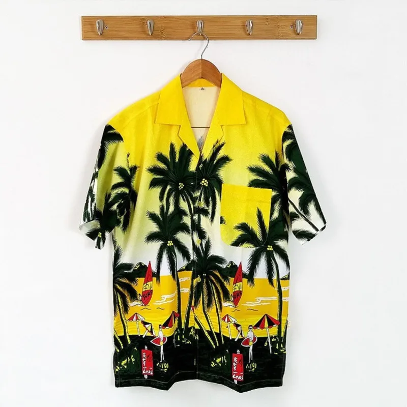 FDWERYNH Summer Tracksuit Men Shirts And Beach Shorts Sets Fashion Print Short Sleeve T shirt + Pants Two Piece | Мужская одежда
