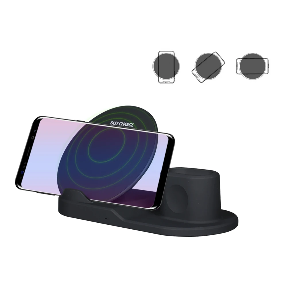 3-в-1 Беспроводное зарядное устройство Замена зарядная станция для iphone XS/X
