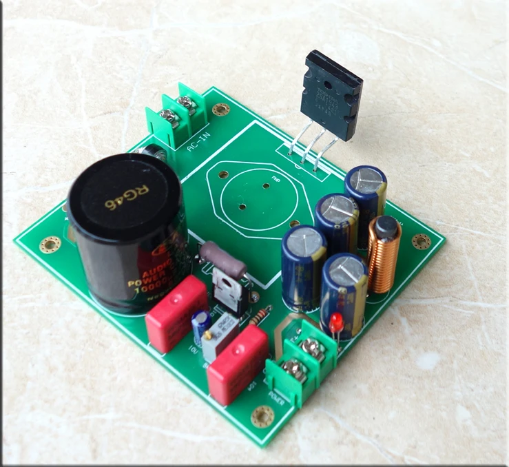 5А на LM317 + MJL15025 Золотой герметичный линейный регулятор тока блок питания низкий
