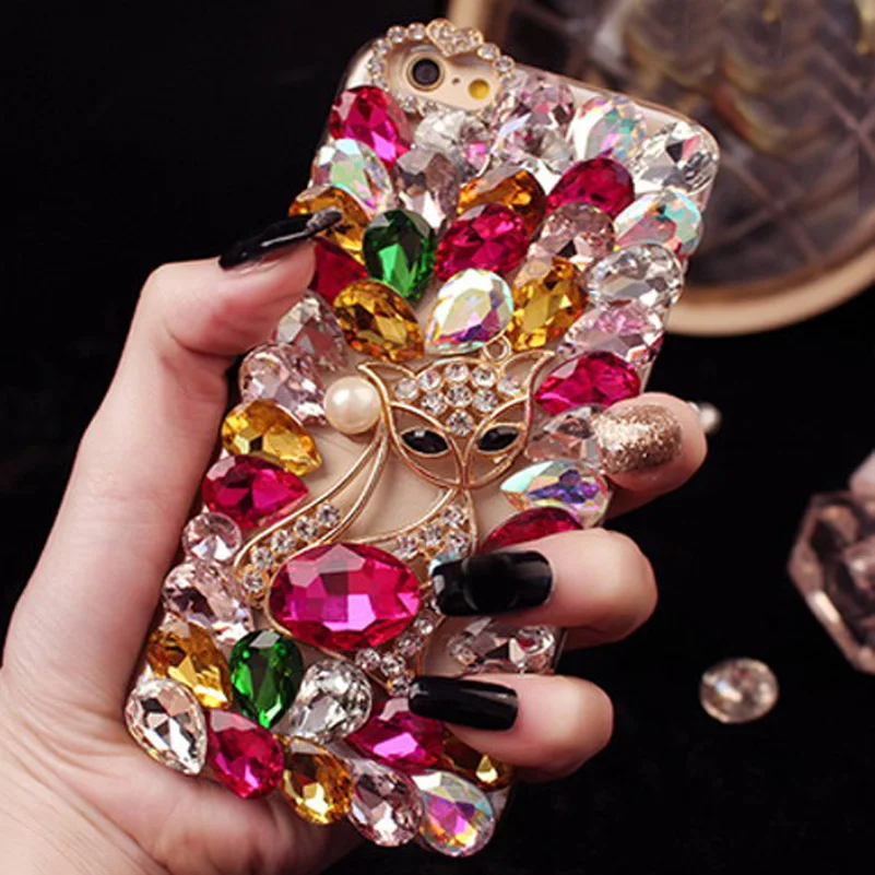 3D Luxury Bling Crystal Diamond Phone Case For Nokia lumia XL Girly Pink Sparkle Jewelry Coque Fundas Cover Skin Funda Capa |