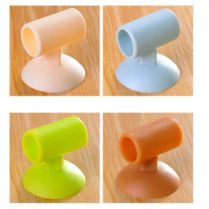Silicone Door Handle Knob Crash Pad Wall Bumper Guard Stopper Anti Collision Suction Pads Dropshipping