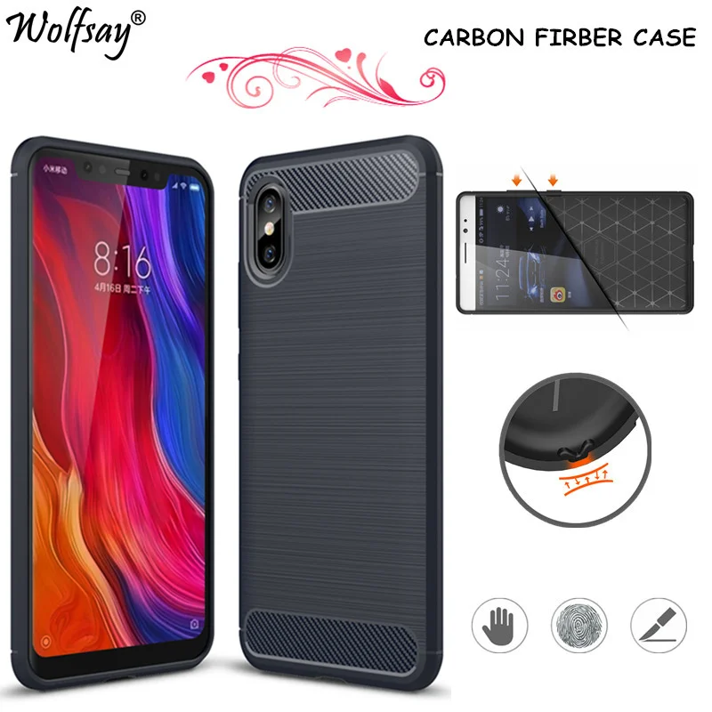 

Wolfsay For Capas Xiaomi Mi 8 Explorer Edition Case 6.21"Shock-proof Rubber Silicone Case For Xiaomi Mi 8 Cover Explorer Edition