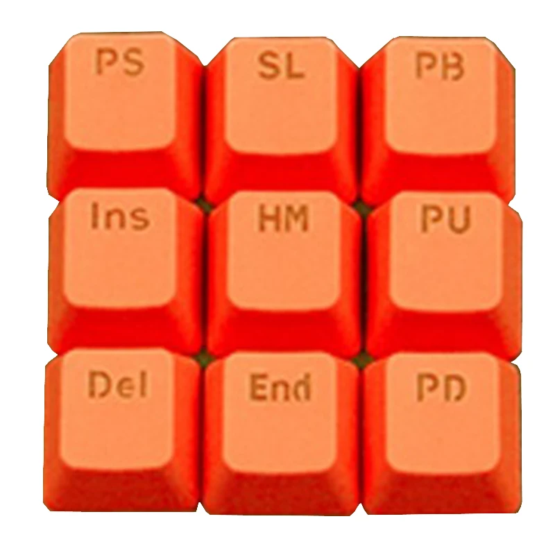 [HFSECURITY] 9 шт. PBT Keycaps для механической клавиатуры цветная клавиатура с функцией