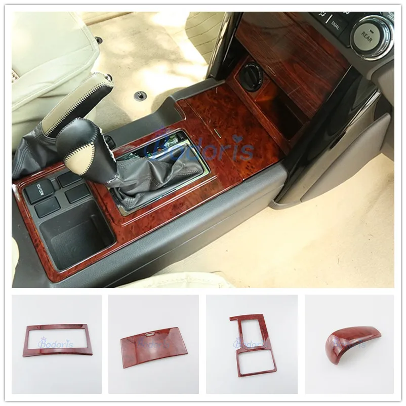 Деревянная ручка переключения передач для Toyota Land Cruiser 150 Prado FJ150 2700 2.7L 2010 2017