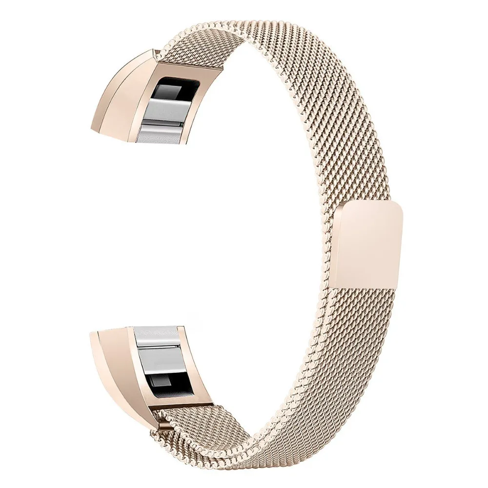 Для Fitbit Alta hr и браслеты «Alta», Сменная сетка, петля из нержавеющей стали, металлические полосы, маленькие Большие серебристые, розовые, золотые, черные