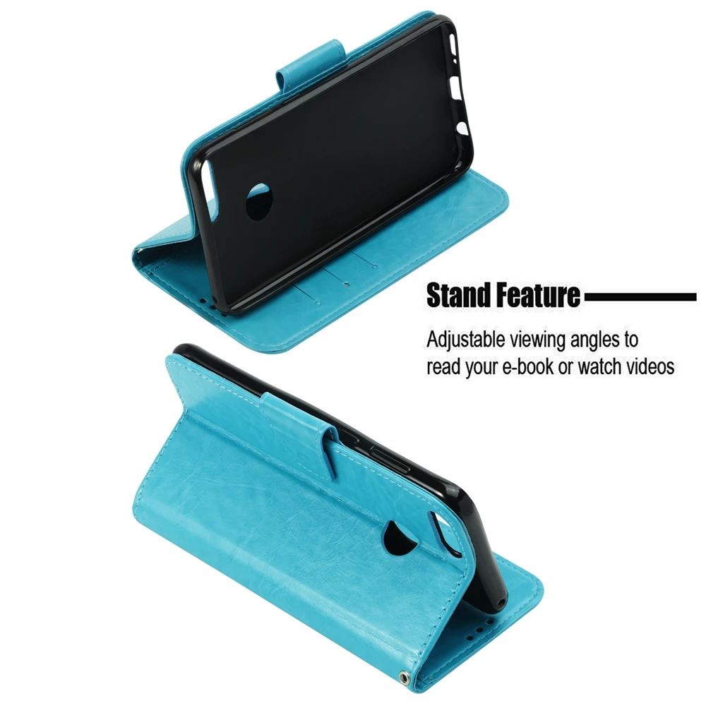 Cases For Huawei honor 4C 5C 6C 7C 6X 7X Retro Plain PU Leather Flip Wallet Bling Effiel Card holder Mate 10 Lite Pro | Мобильные