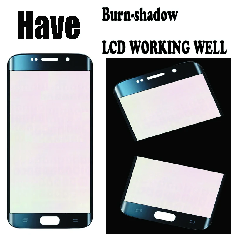 5.1'' Burn-Shadow Display For SAMSUNG Galaxy S6 Edge LCD G925 G925I G925F Touch Screen Digitizer With Frame Service Pack | Мобильные
