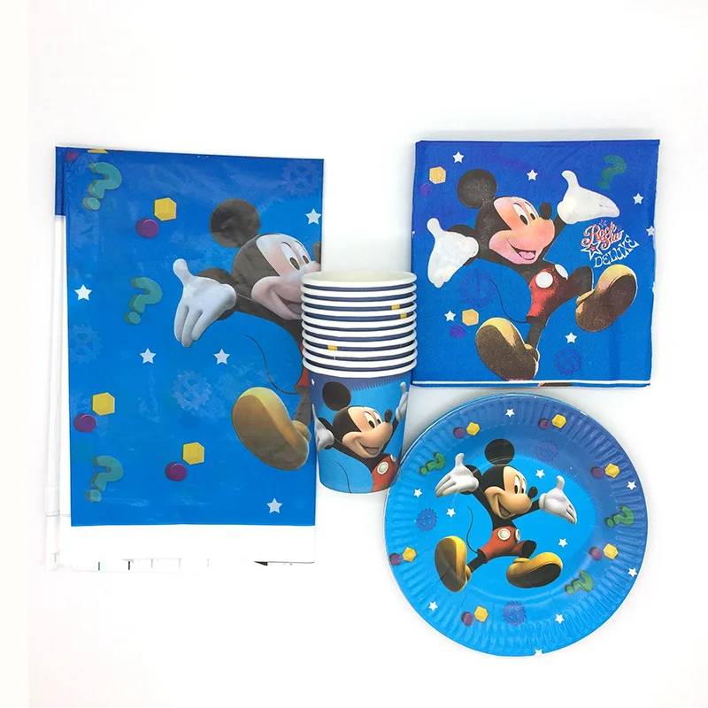 41 шт./компл. с Микки Маусом Мышь тематическая вечеринка Посуда комплекты 20 штук