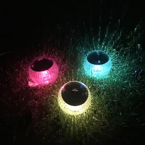 На открытом воздухе плавающие Подводные шар светильник на солнечной батарее-Мощность светодиодный Цвет изменение плавательный бассейн вечерние ночной Светильник для сада вечерние Декор