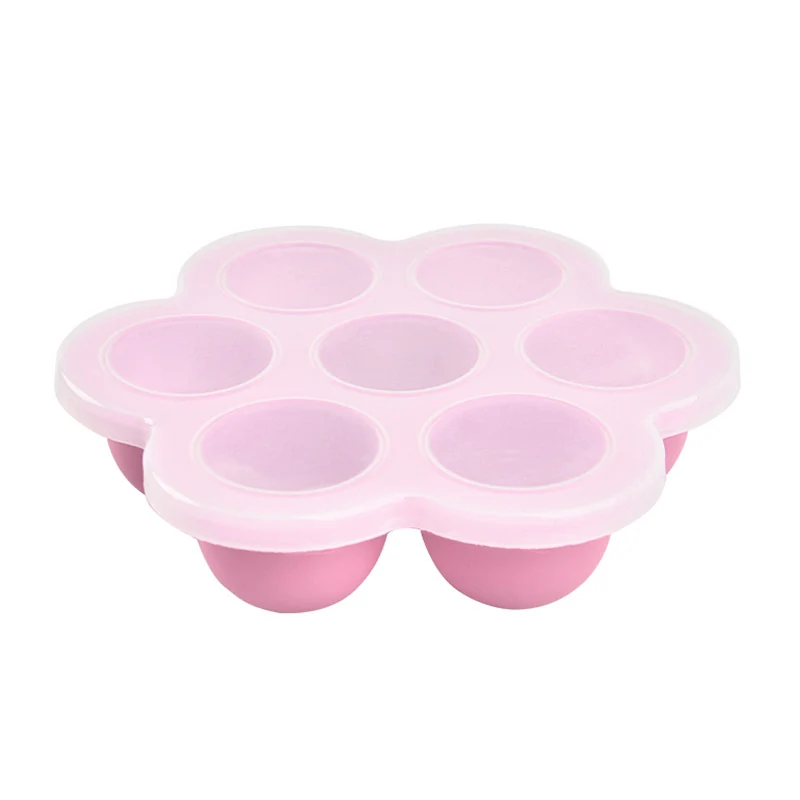 7 полостная силиконовая форма для укуса яиц контейнер хранения детских продуктов