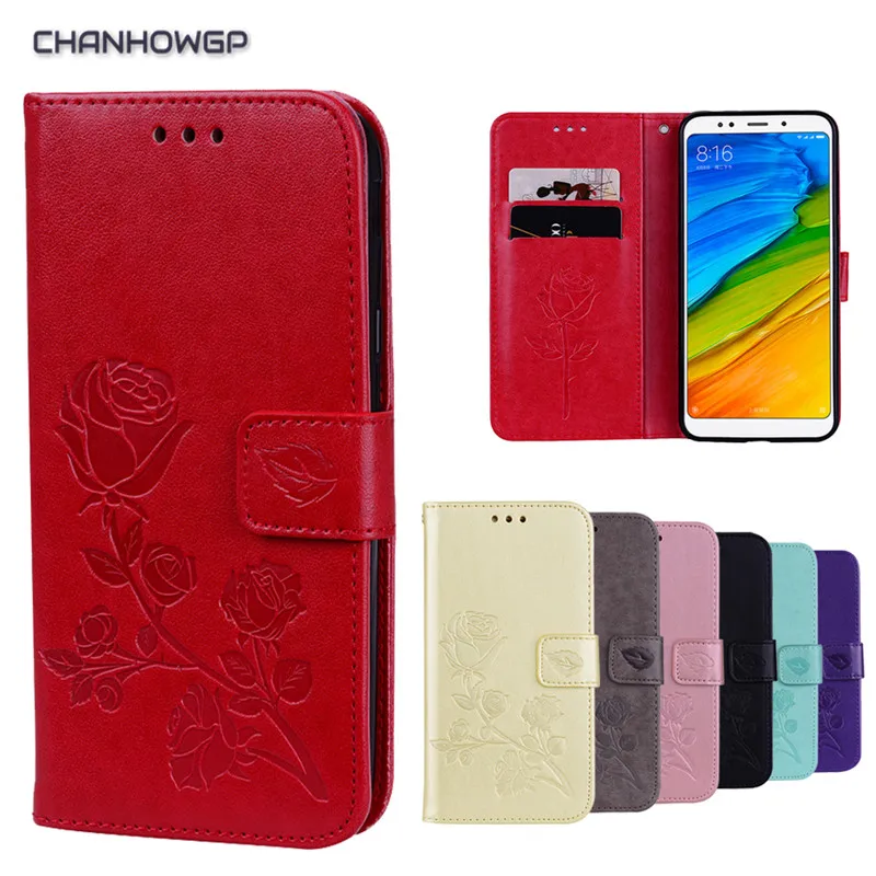 Роскошные 3D цветок кожаный чехол для Xiaomi mi A1 5X красный S2 3 S 4X 4A 5A 5 плюс Примечание 4