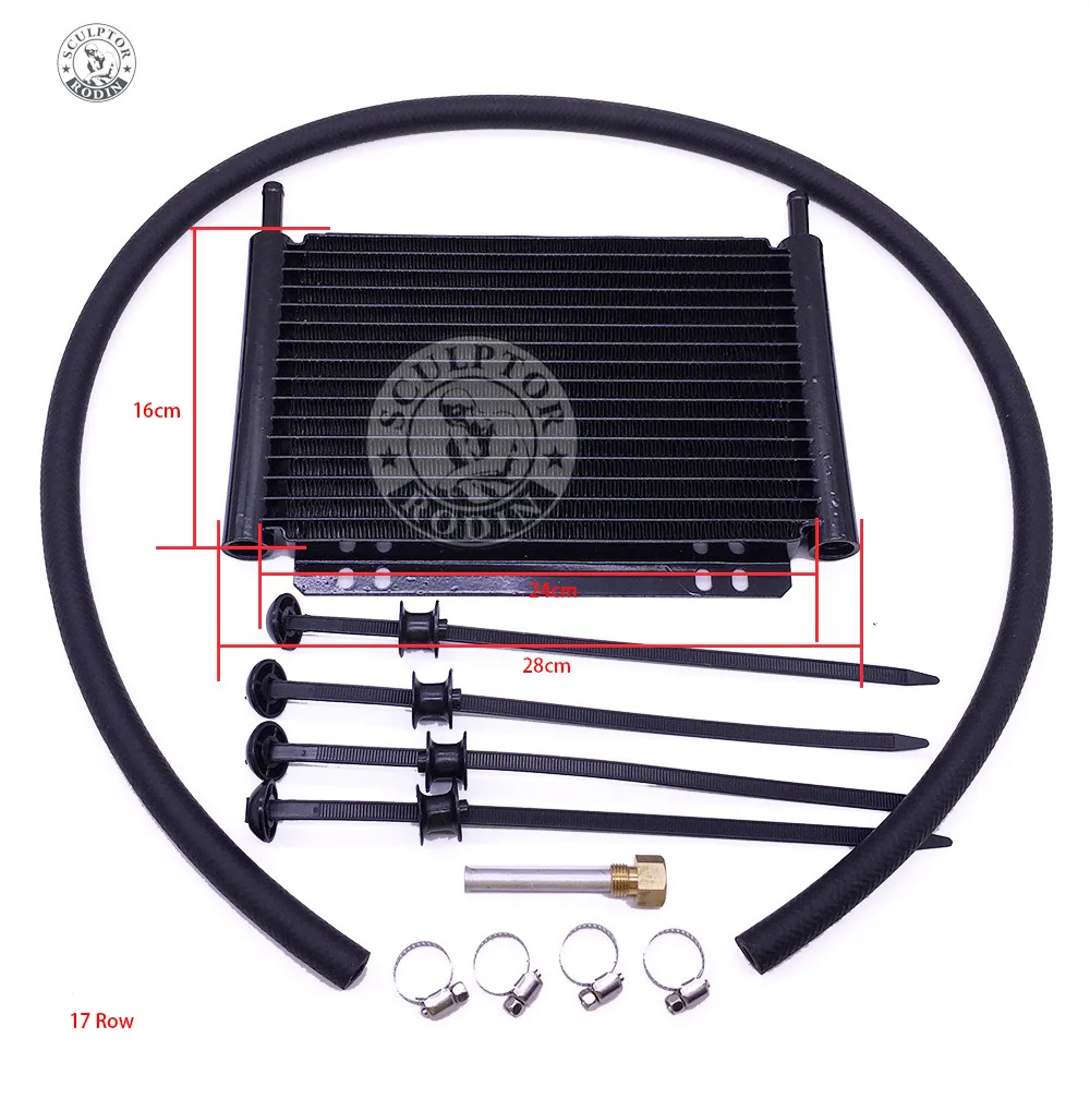 

Oil Cooler Aluminum Transmission Oil Cooler 15Row 17Row Automatic Stacked Plate Oil Cooler Radiator