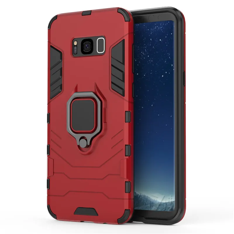 Чехол для Samsung Galaxy S8 Plus с магнитным кольцом держателем чехол подставка