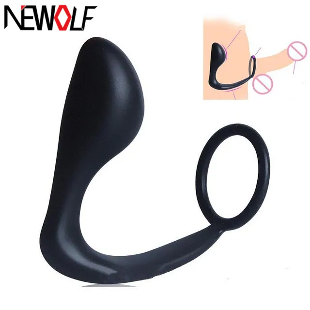 Силиконовый мужской массажер простаты анальная секс игрушка/пробка для мужчин