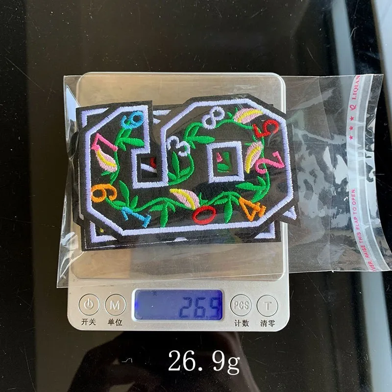 10pcs/lot Number Patches Word Embroidered Iron on Patch Figure Digit for DIY Stripes Motif Appliques Garment Clothes Badges | Дом и сад