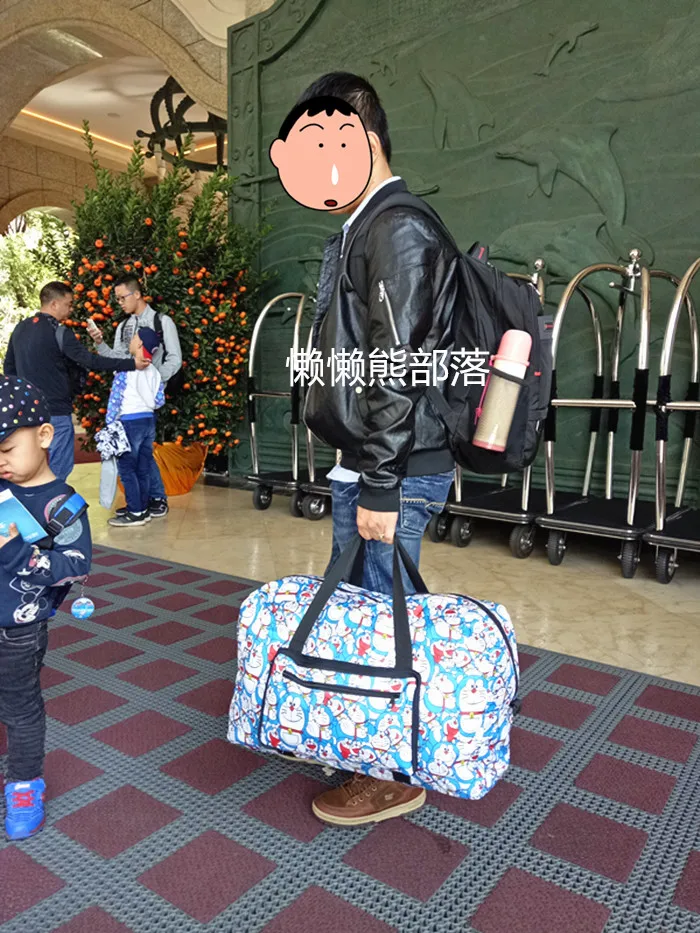 IVYYE, 1 шт., 52 см, Doraemon, модная, аниме, переносная дорожная сумка, многоразовые, Tote, складные сумки, сумка для багажа, сумки для хранения, Новинка