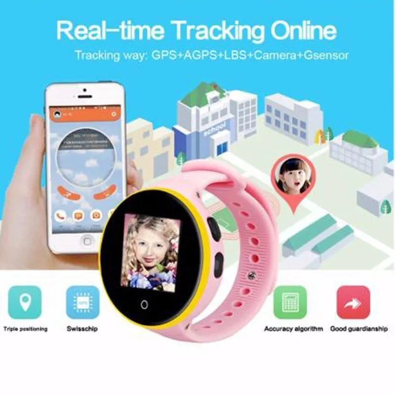 S668A детские часы SOS LBS + GPS Wifi трекер позиционирования ребенка безопасный монитор