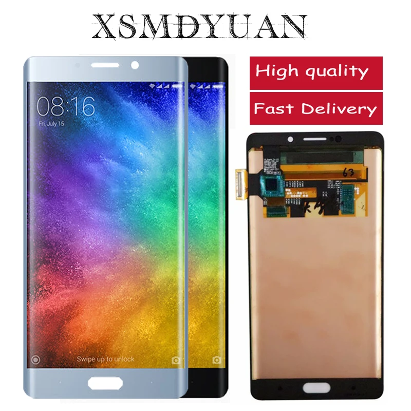 100% протестированный 5 7-дюймовый супер AMOLED ЖК-дисплей для Xiaomi Mi Note 2 с кодирующий