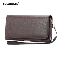 fulaikate 5 7 litchi wallet bag for iphone6s 7 plus card waist universal holster for samsung note5 4 case for huawei mate7 8