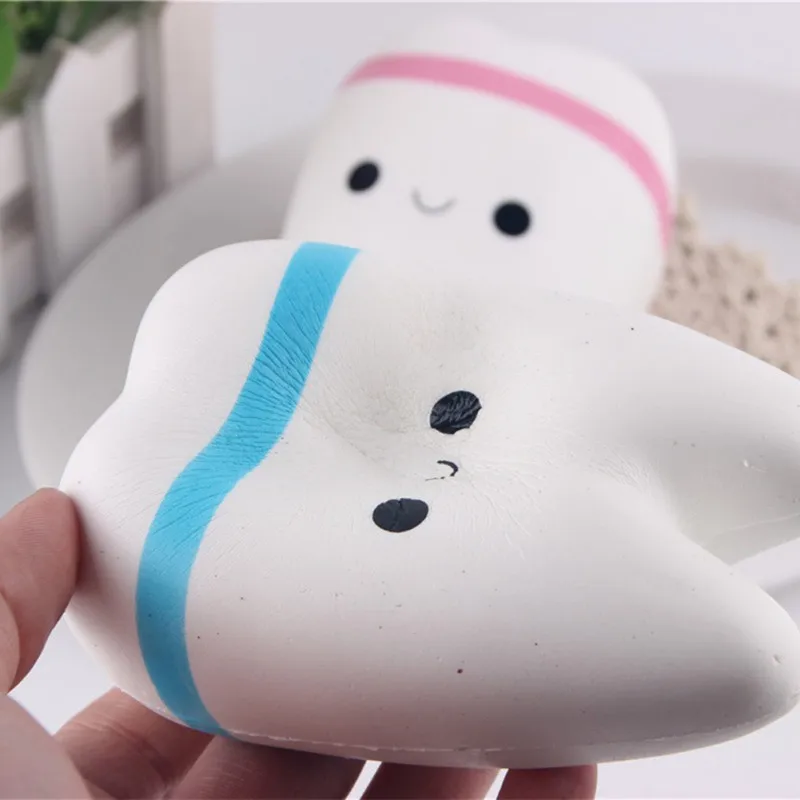 Cutenevelty игрушка Сжимаемый зуб медленно поднимающийся Kawaii 11 см мягкие для сжатия симпатичный сотовый телефон ремень Детские игрушки Детские подарок случайный цвет