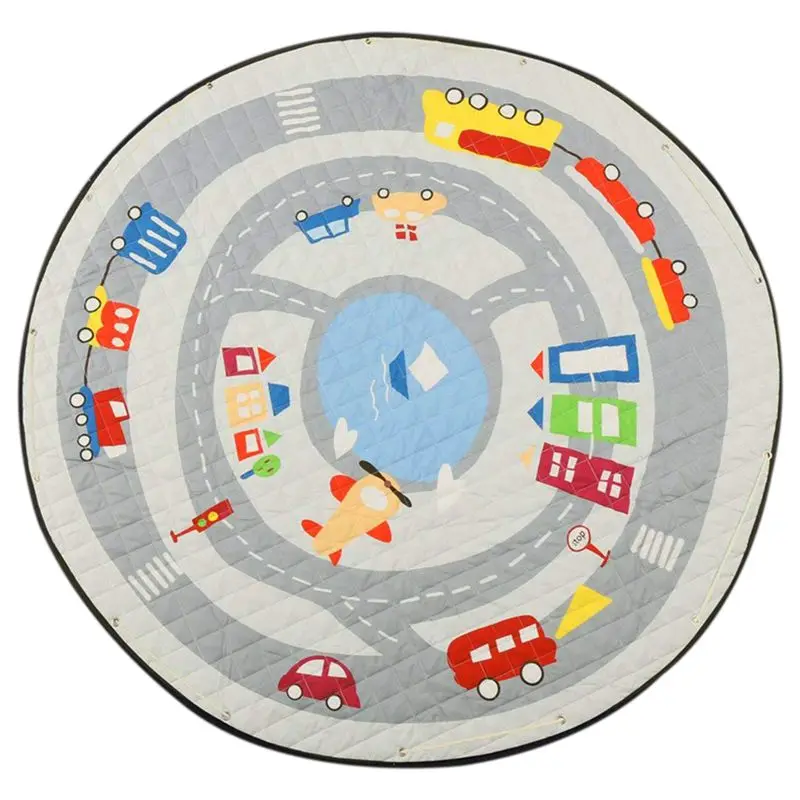 Круглые коврики детский игровой коврик органайзер для хранения игрушек детской