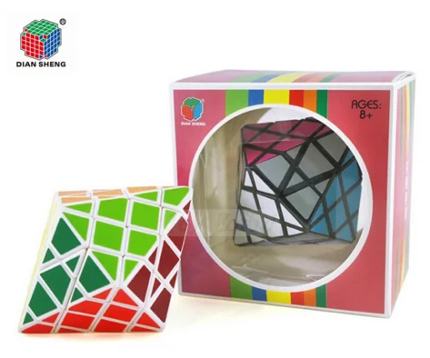 Diansheng восьмиугольная Пирамида dipyramid 4x4 Форма режим Magic Cube Puzzle Игрушечные лошадки