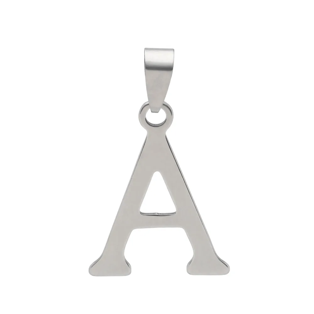 26 стилей ожерелье с подвеской в виде букв из нержавеющей стали|collar pendant|stainless