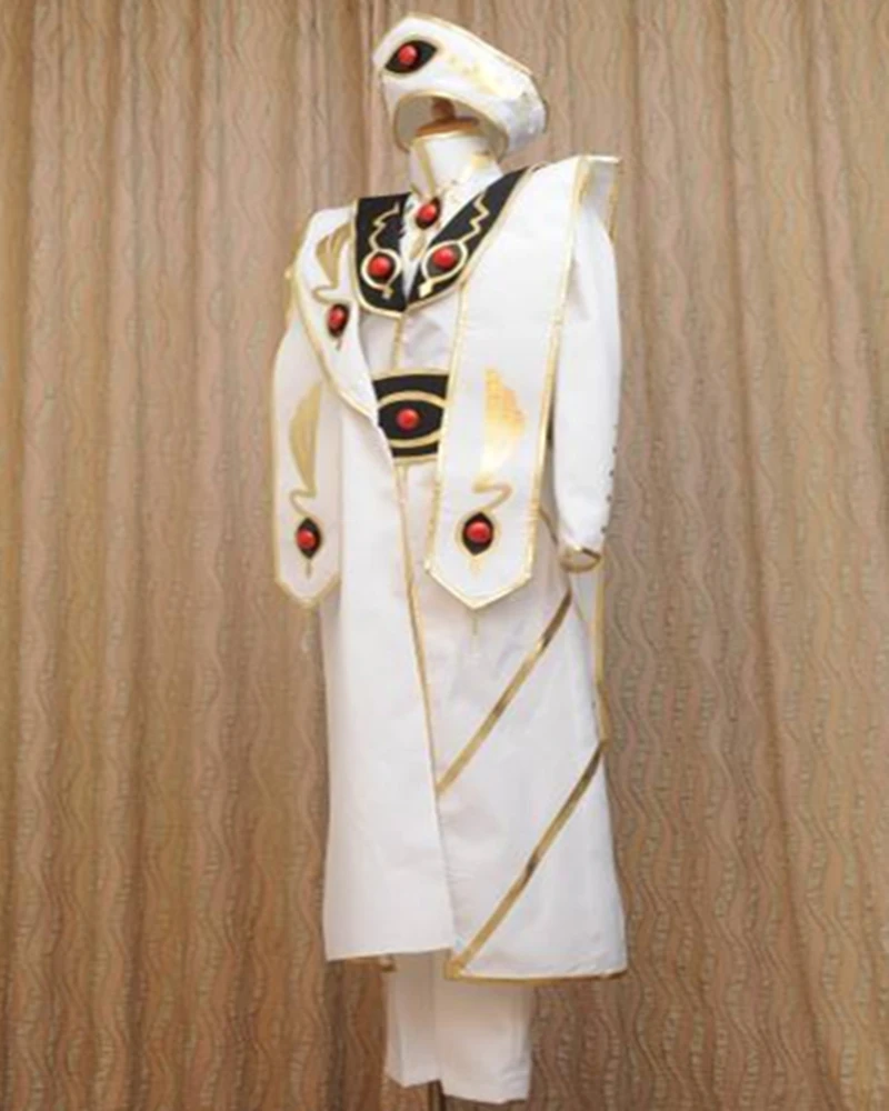 Anime Code Geass R2 Lelouch Lamperouge Britannia Knight of Zero Emperor Cosplay Costume |