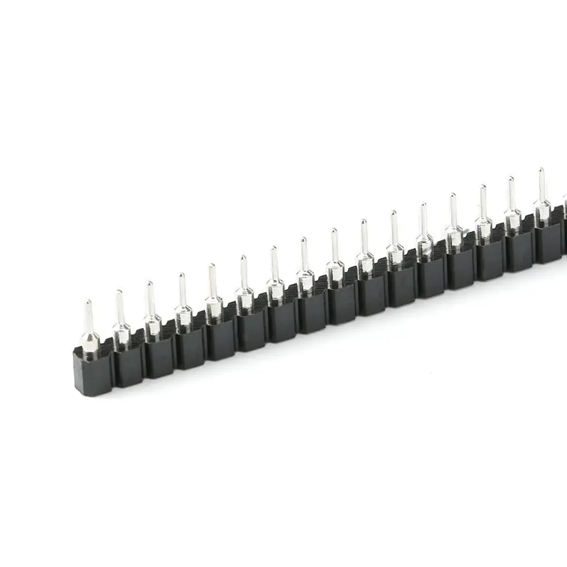 50pcs 2.54mm Round Female Header tin Single Row 40Pin, 0.1" Hole Female Header 2.54mm 1x40P Round Pin Connector