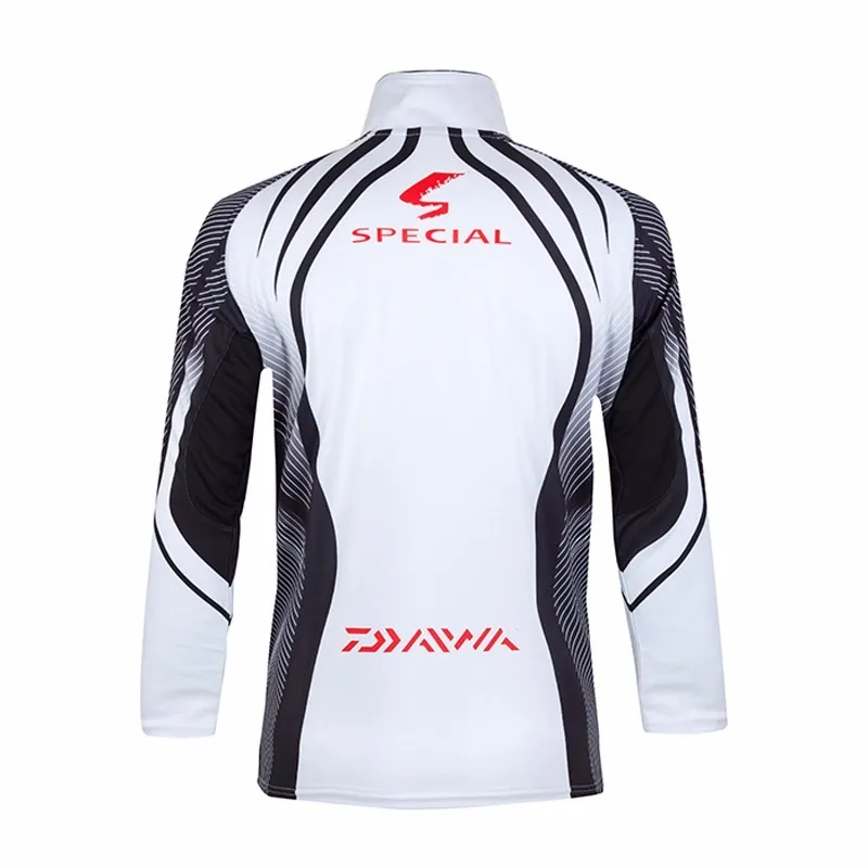 Brand DAIWA DAWA Fishing Clothes 2018 New Shirt Zipper Breathable Quick Dry Anti-UV Long SLeeve Clothing | Спорт и развлечения