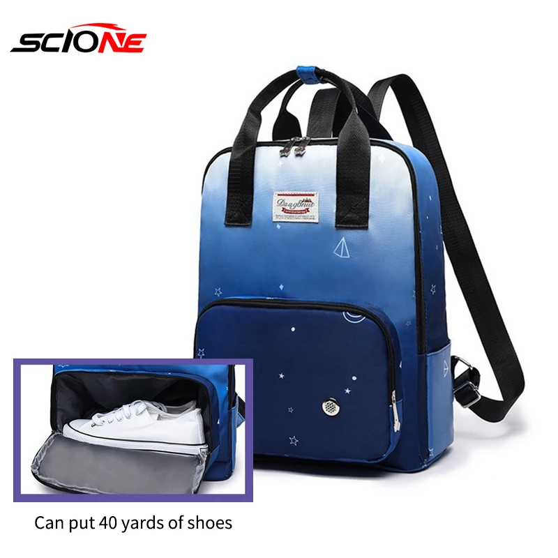 

Oxford Waterproof Sport Backpack Small Gym Bag Women Pink Outdoor Luggage For Fitness Travel Duffel Bags Kid Children Bag XA124G
