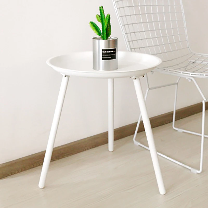 

Creative small round colorful table contracte low table living room sofa side Nordic wrought iron coffee table wholesale 45*50cm