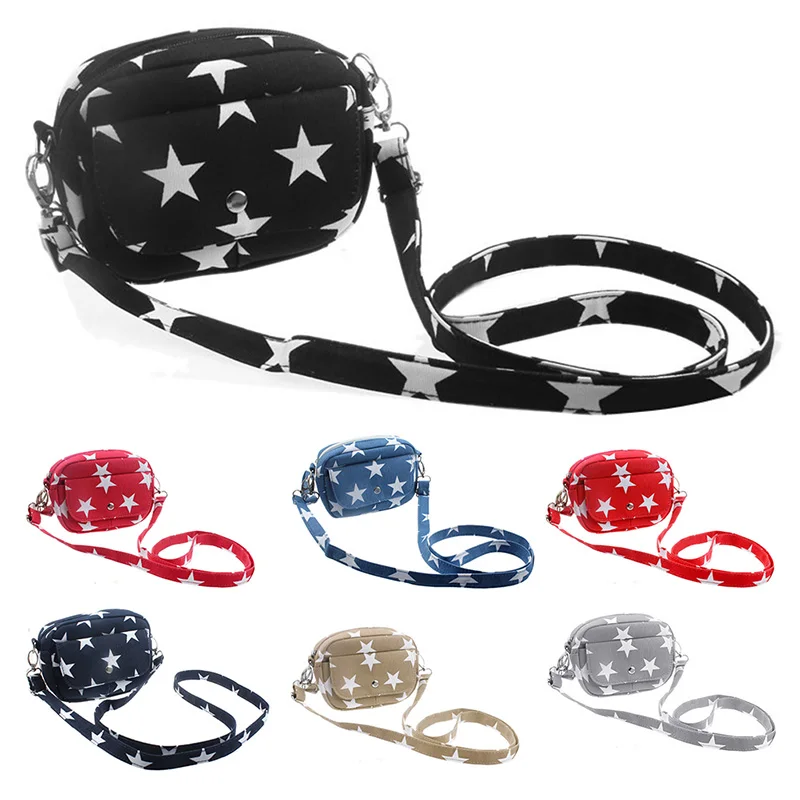 Холщовые женские Мини кошельки сумки мессенджеры через плечо с пятиконечной